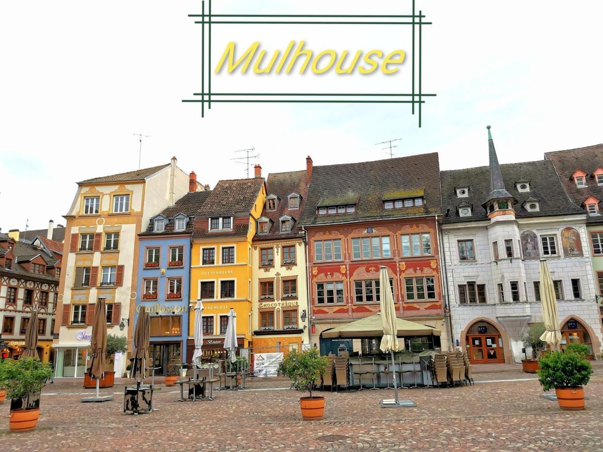 Ferienwohnung Appart Industriel A 5 Min A Pieds De La Gare Mülhausen Exterior foto